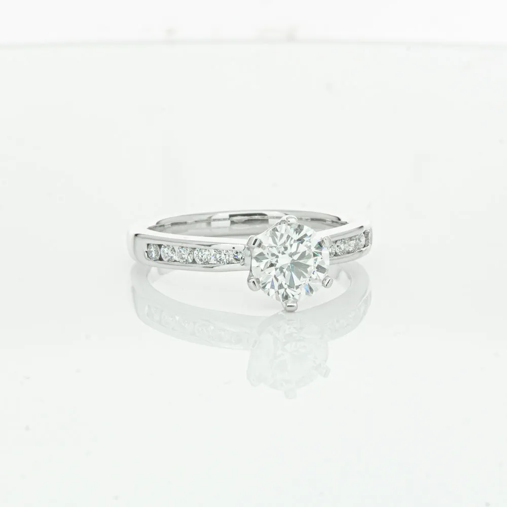 18ct White Gold 1.00ct Diamond Avalon Ring