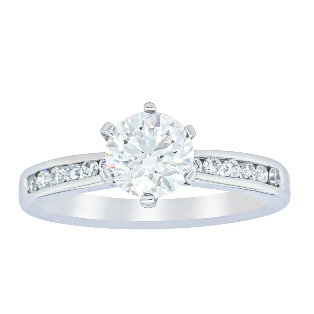 18ct White Gold 1.00ct Diamond Avalon Ring