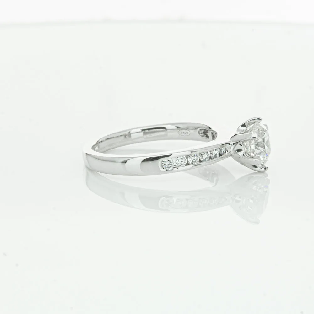 18ct White Gold 1.00ct Diamond Avalon Ring