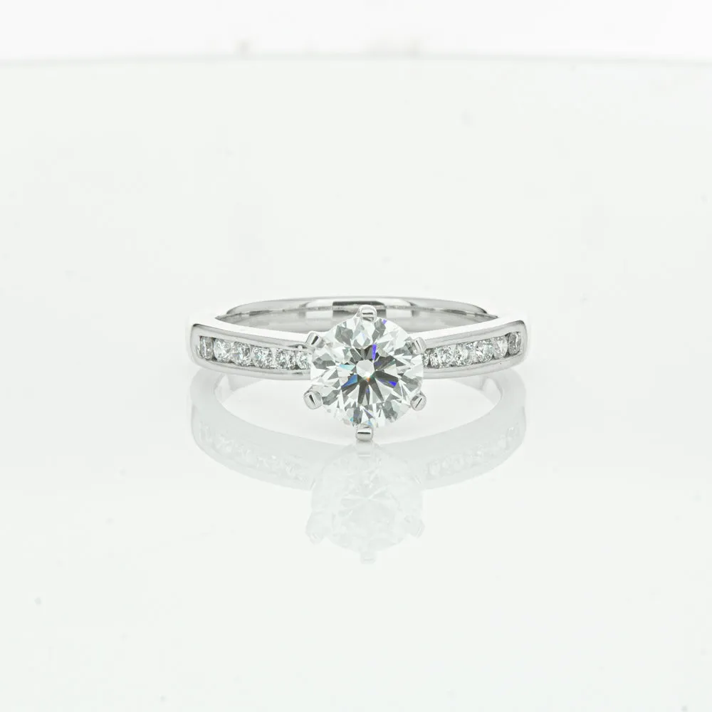 18ct White Gold 1.00ct Diamond Avalon Ring