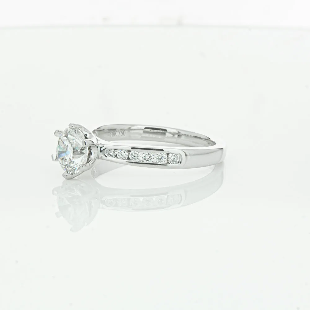 18ct White Gold 1.00ct Diamond Avalon Ring