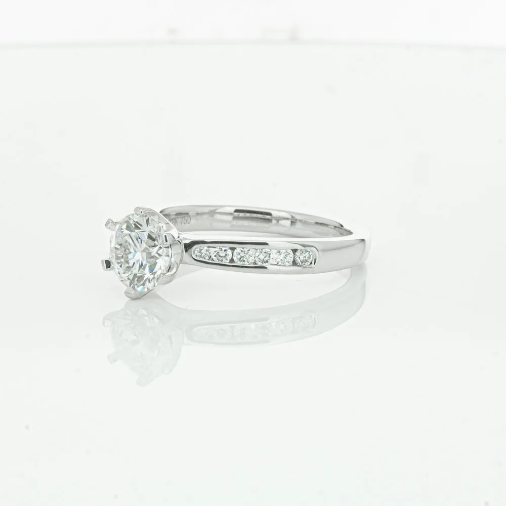 18ct White Gold 1.00ct Diamond Avalon Ring