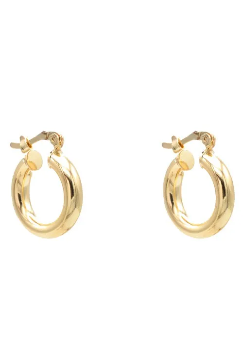 18k Gold Hoops