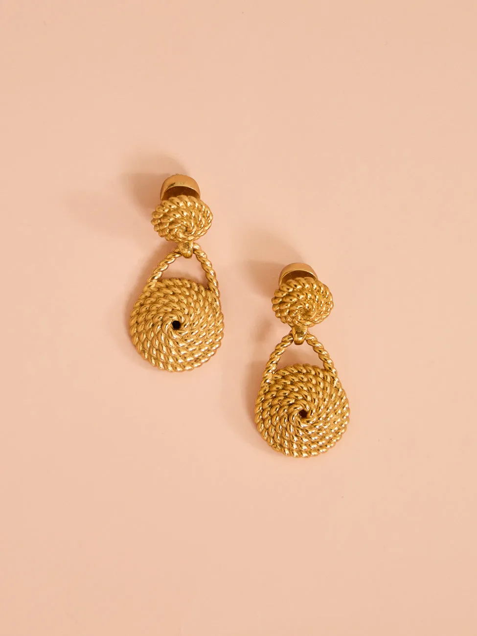 Alemais Luna Rope Earrings in Gold