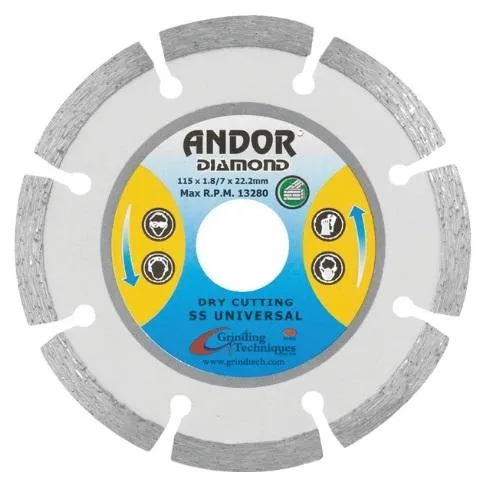 Andor SS Universal Segmental Diamond Saw Blade