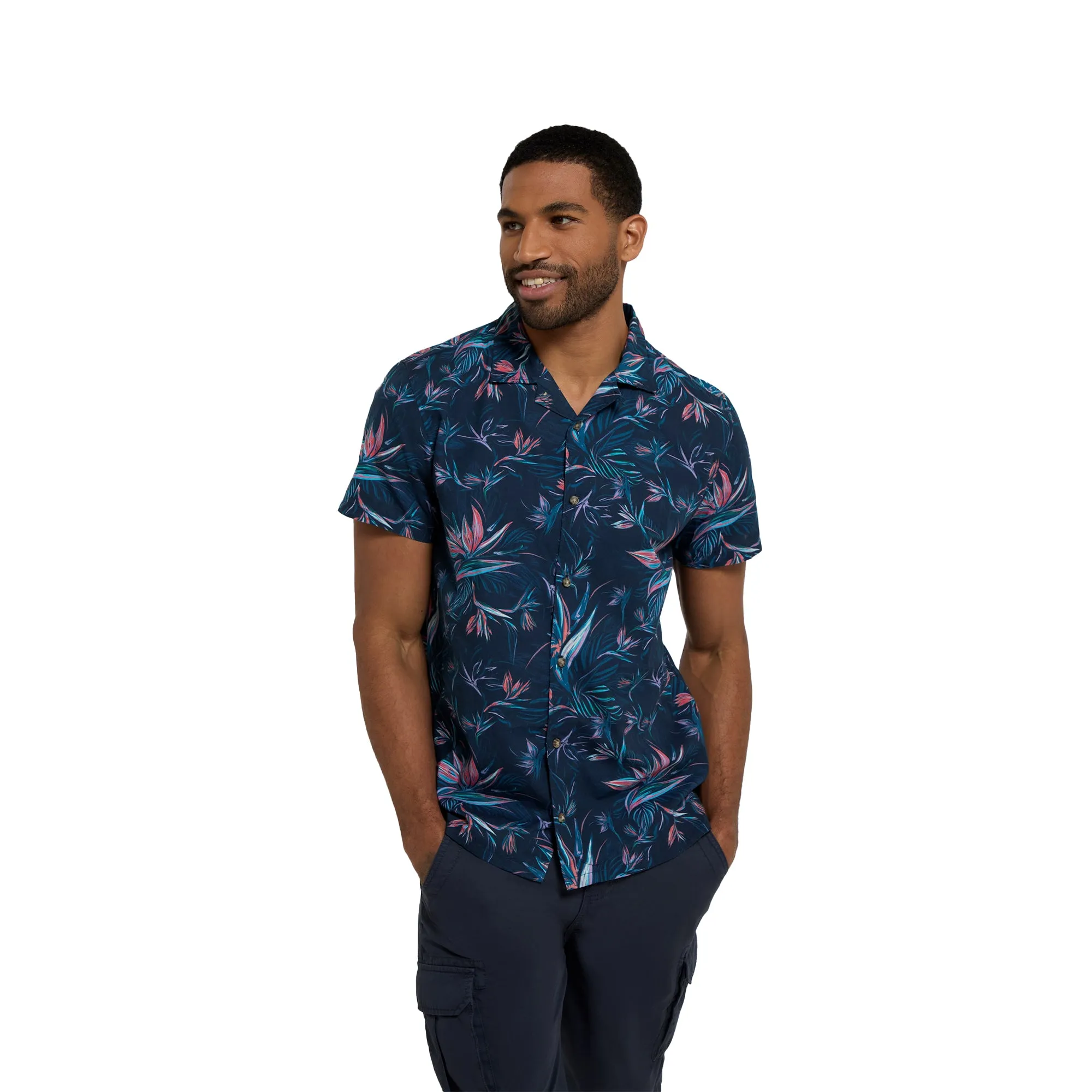 Animal Mens Will Floral Organic Cotton Shirt