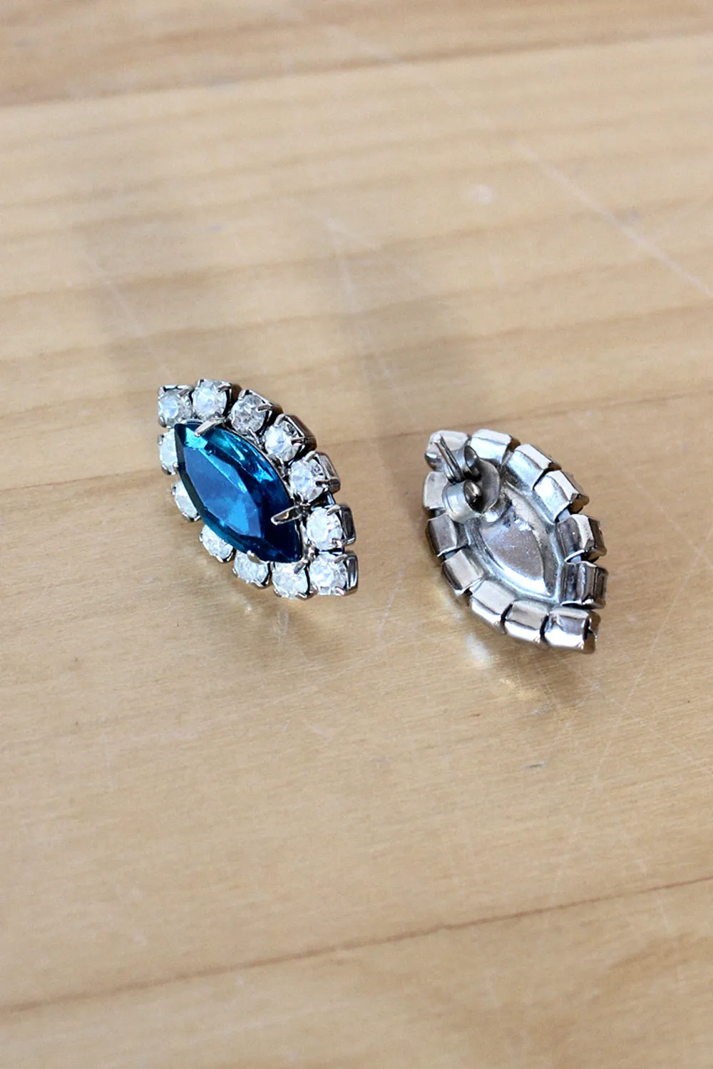 Aqua Crystal Studs