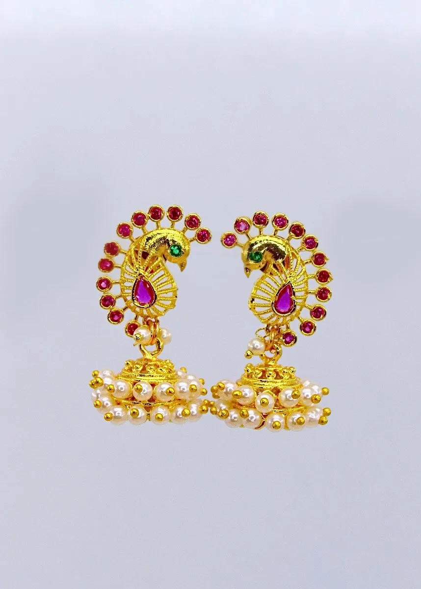 ATTRACTIVE PEACOCK EARRINGS