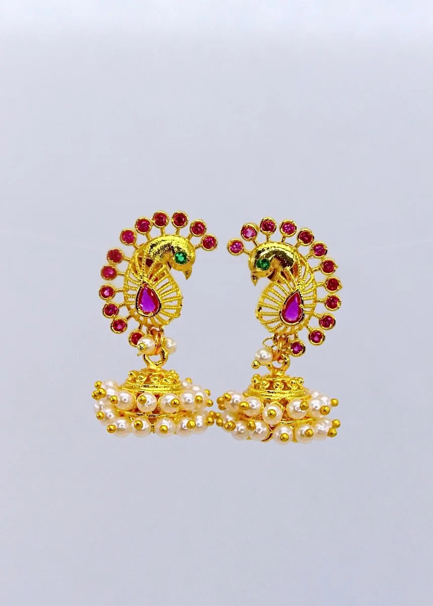 ATTRACTIVE PEACOCK EARRINGS