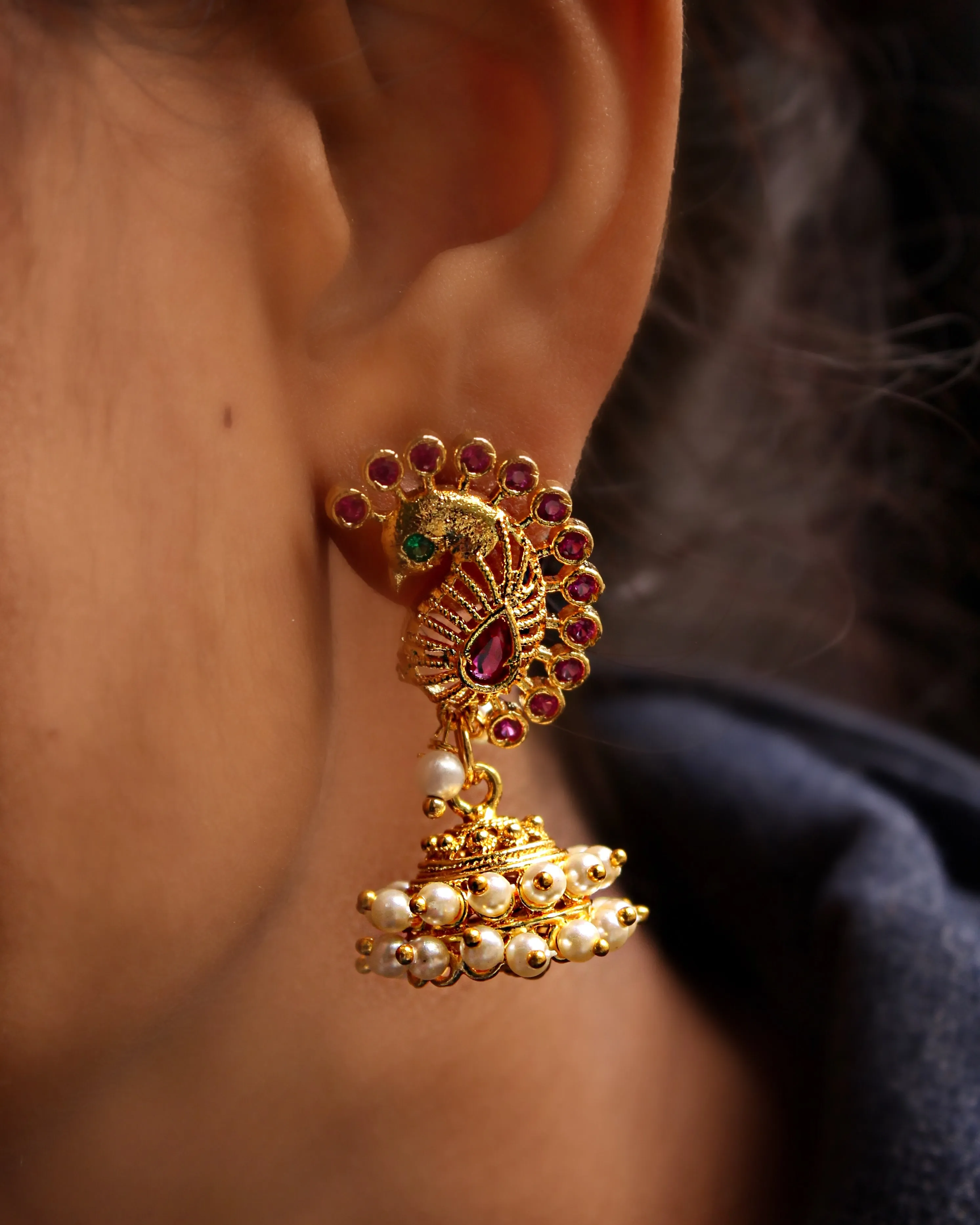 ATTRACTIVE PEACOCK EARRINGS