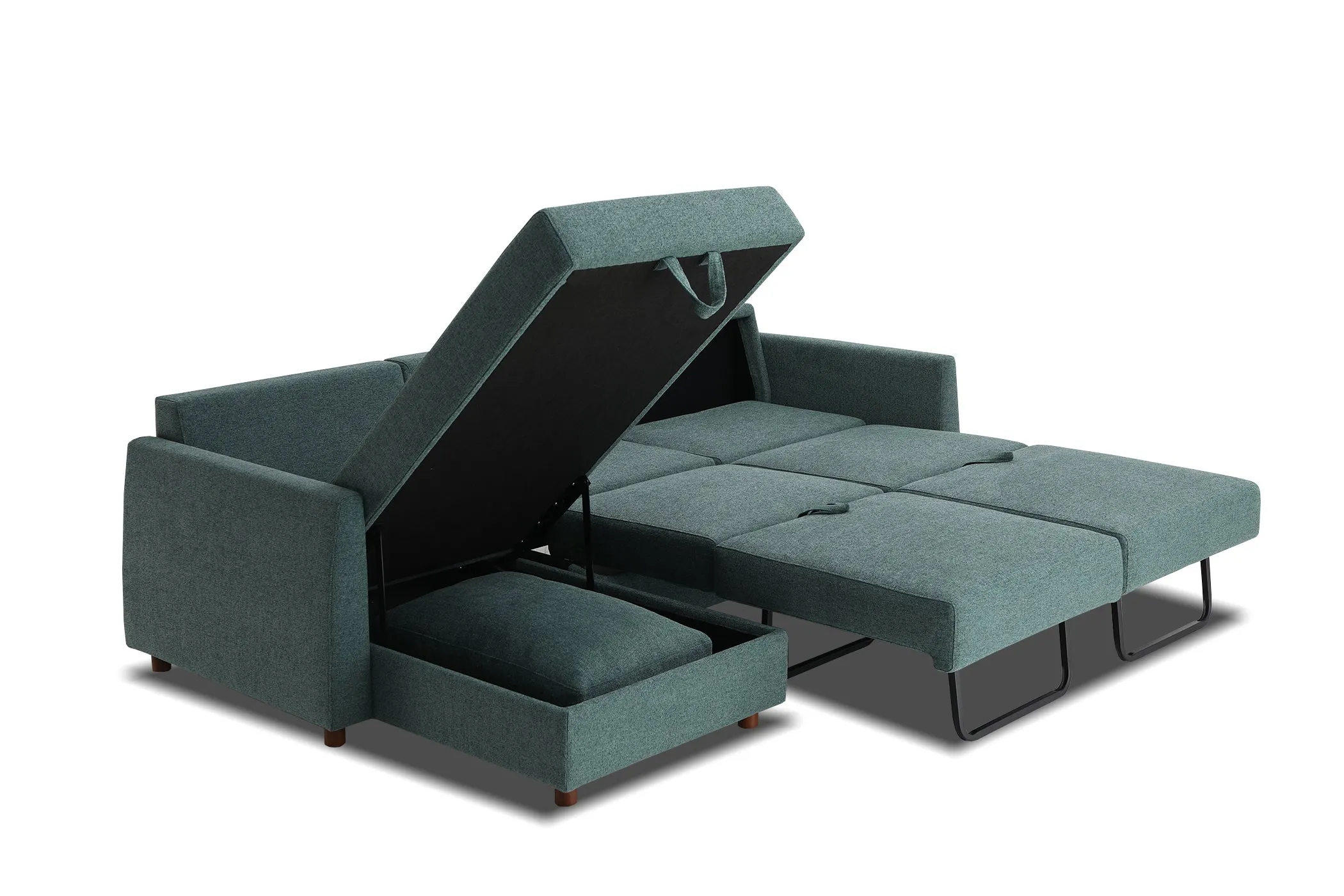 Bergen Sofa Bed - Open Box -  Emerald Green