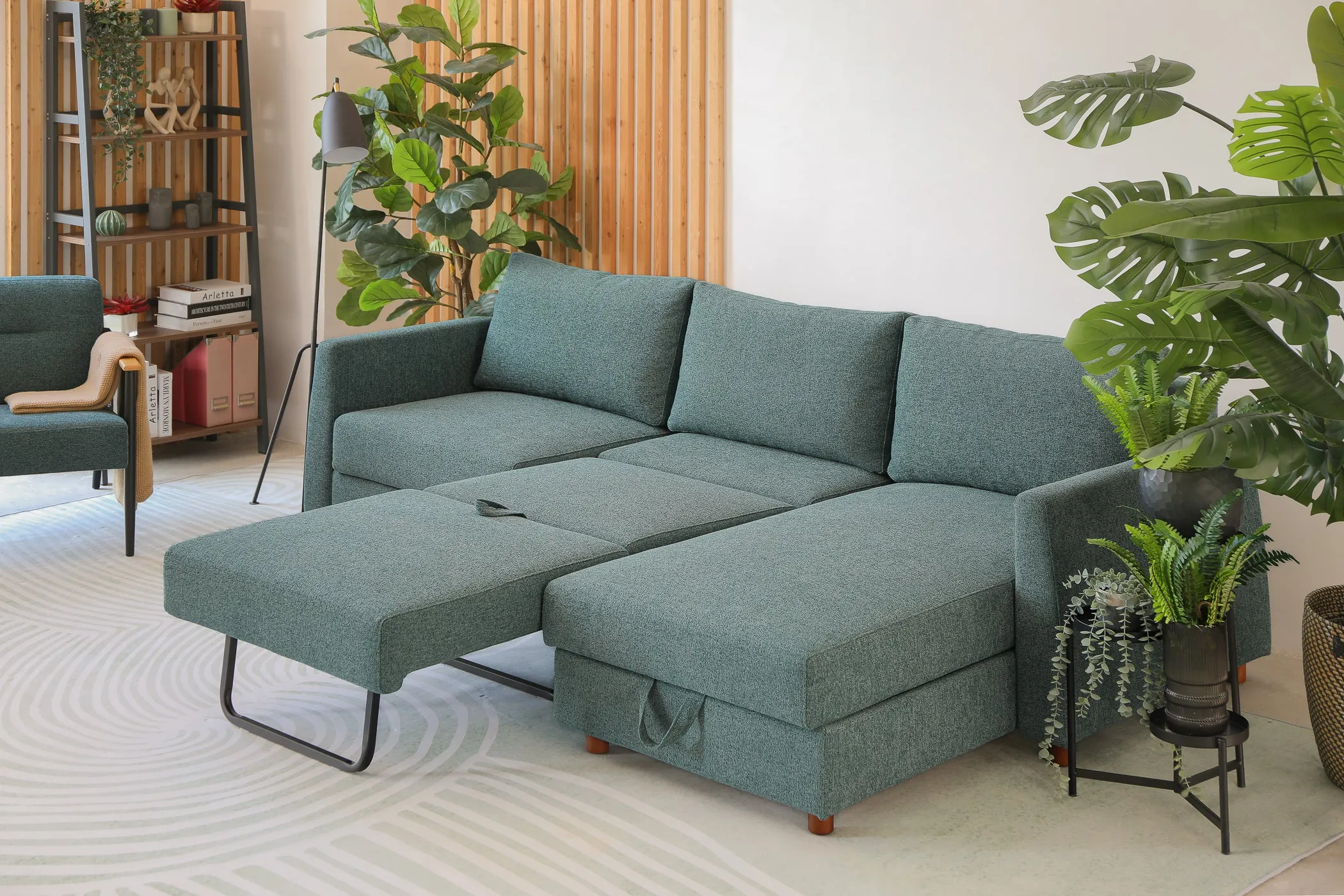 Bergen Sofa Bed - Open Box -  Emerald Green