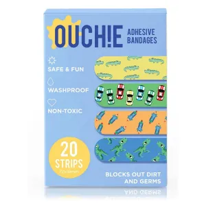 Blue Non-Toxic Printed Bandages