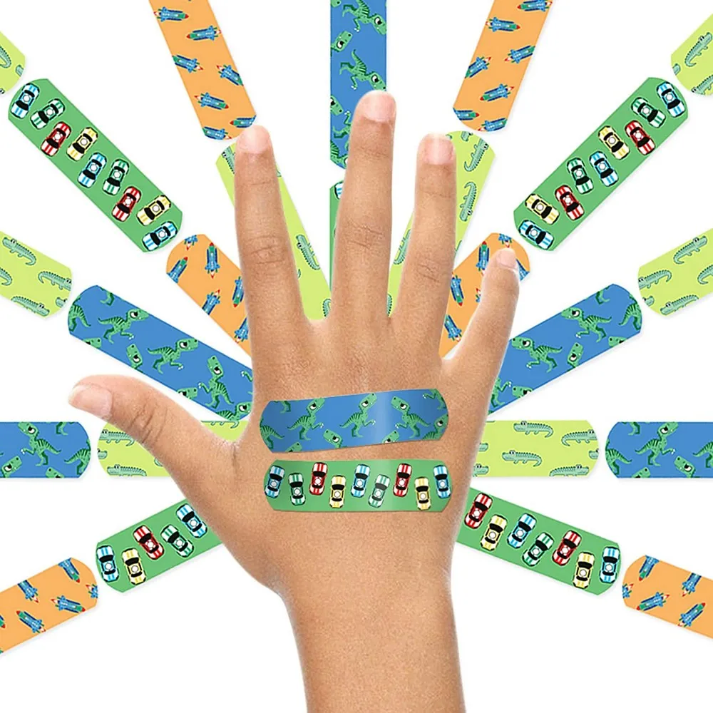 Blue Non-Toxic Printed Bandages