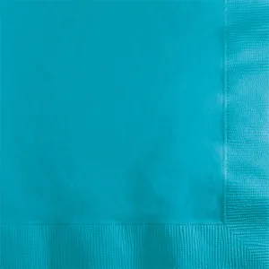 Bulk Bermuda Blue 2 Ply Beverage Napkins (600 per Case)