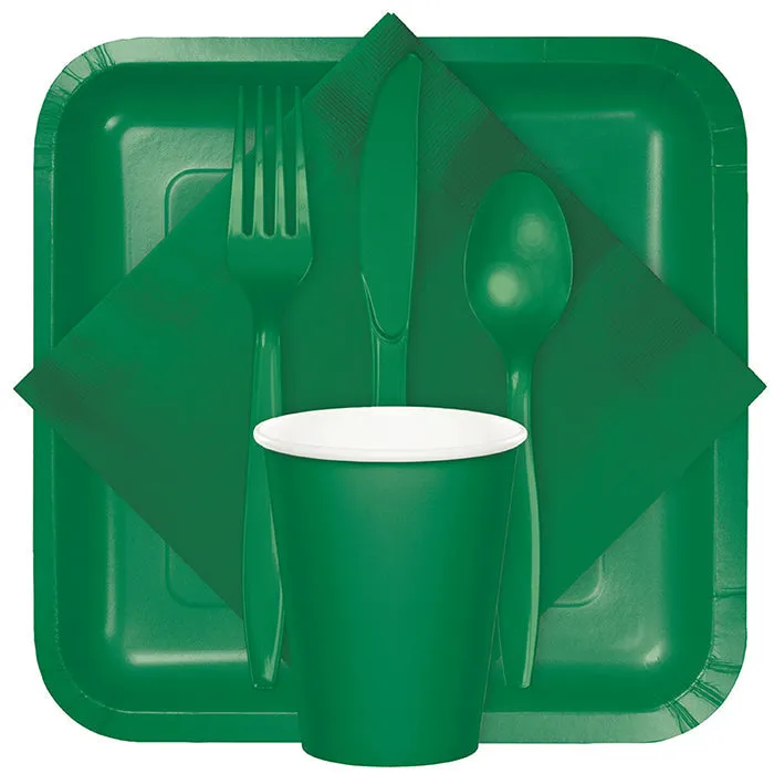 Bulk Emerald Green 9 oz Hot & Cold Paper Cups (240 per Case)