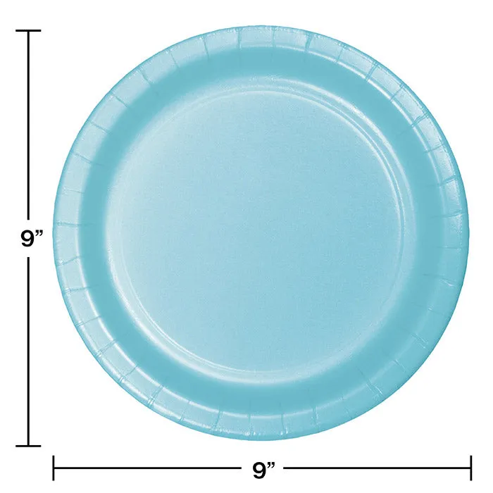 Bulk Pastel Blue Sturdy Style 8.75 inch 8.75 inch Paper Dinner Plates (240 per Case)