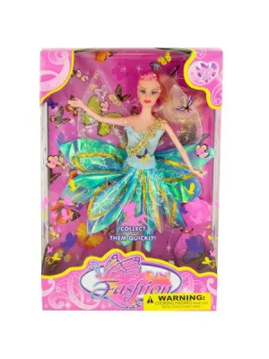 Butterfly Fairy Fashion Doll with Hairbrush (Available in a pack of 1)