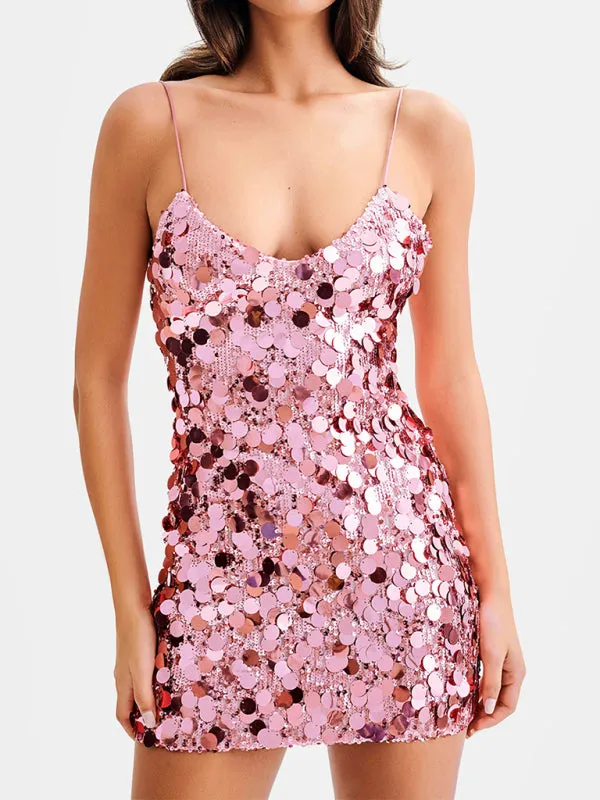 Cami Shine Sequin Mini Dress