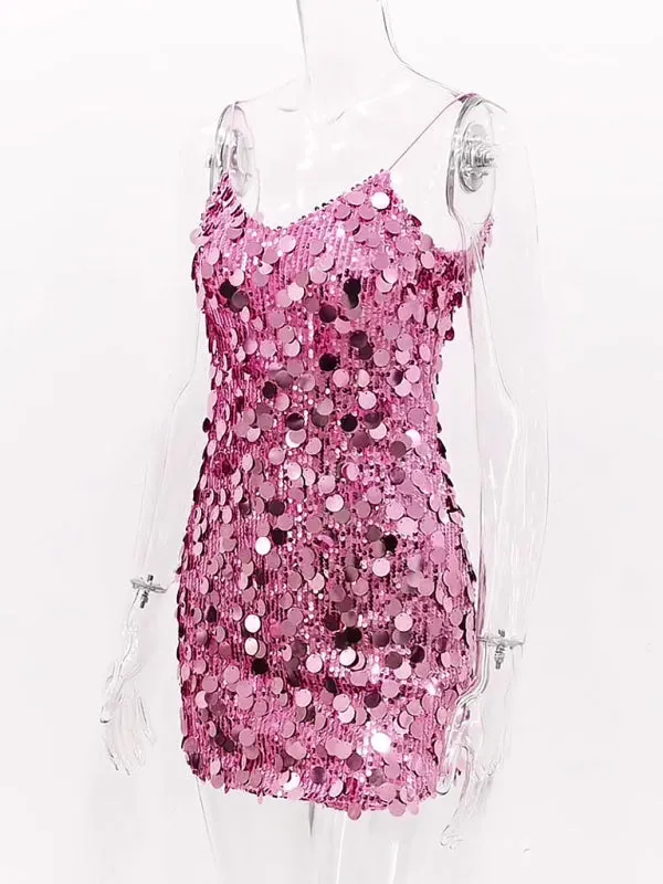 Cami Shine Sequin Mini Dress