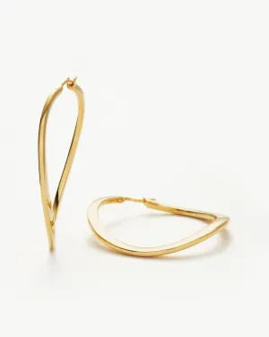 Classic Curve Large Hoop Earrings | 18k Gold Vermeil