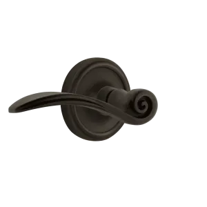 Classic Rosette with Swan Lever in Oil-Rubbed Bronze