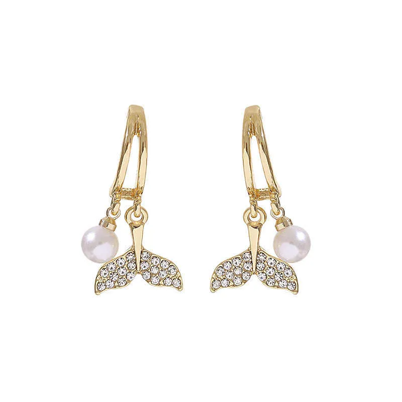 Contemporary Gold Plated Drop Earring For Women (Free Size)