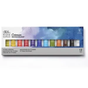 Cotman Watercolour 12 Color Tube Collection (Winsor & Newton)