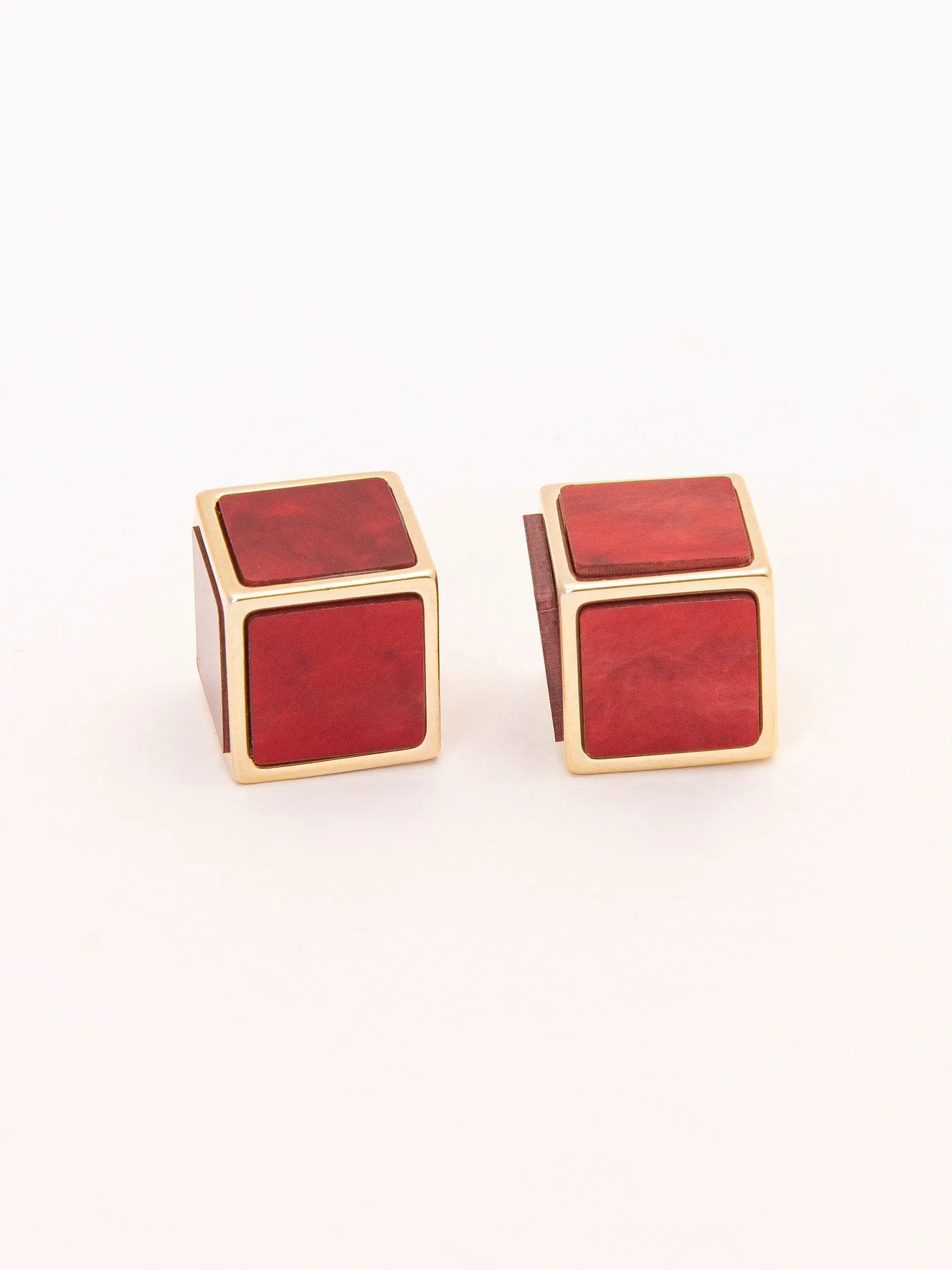 Cube Stud Earrings