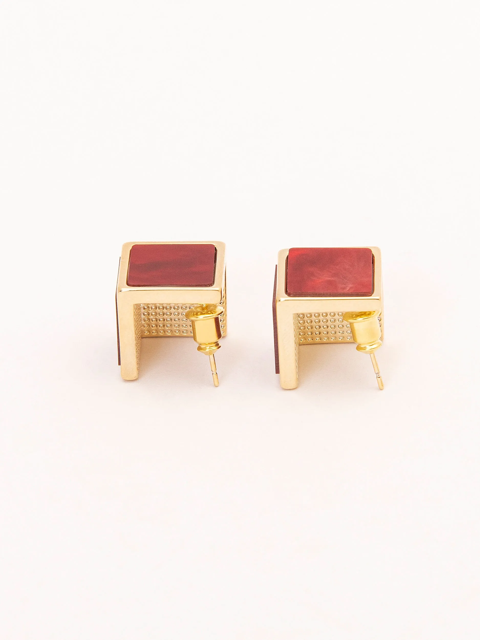 Cube Stud Earrings