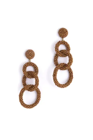 Deepa Gurnani Ember Earrings - Coffee