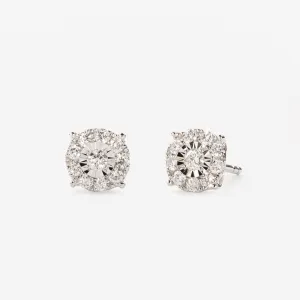 Diamond Earrings - 1 Carat Miracle Plate