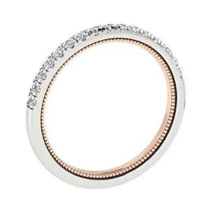 Diamond half eternity ring white gold 18K