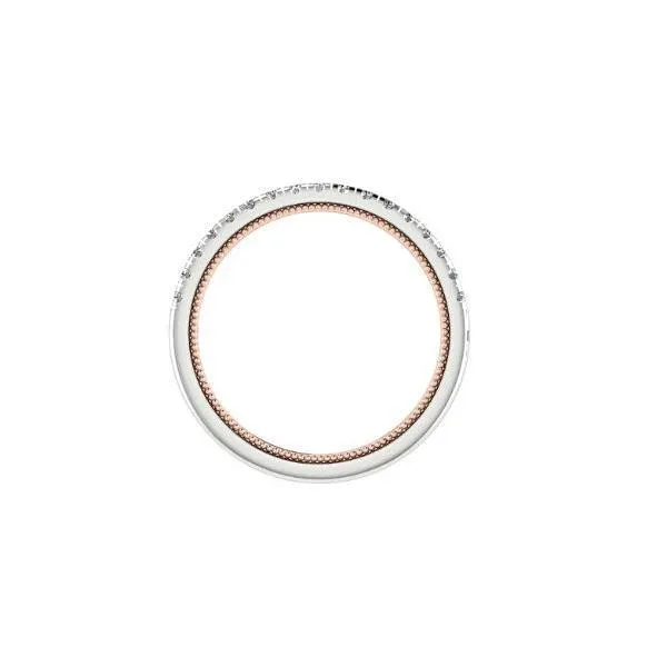 Diamond half eternity ring white gold 18K