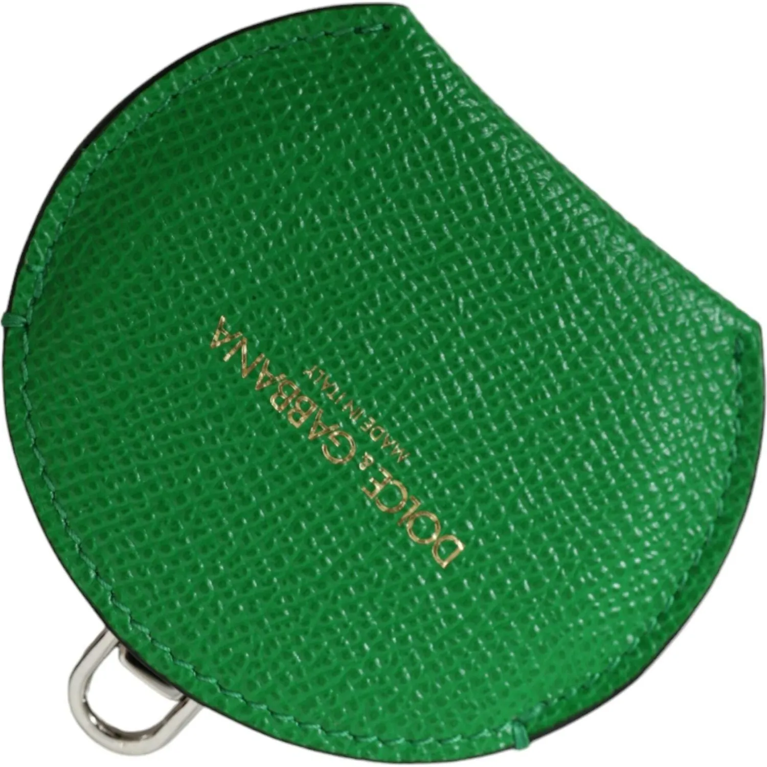 Dolce & Gabbana Emerald Leather Hand Mirror Holder