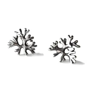 Fan Earrings - Silver