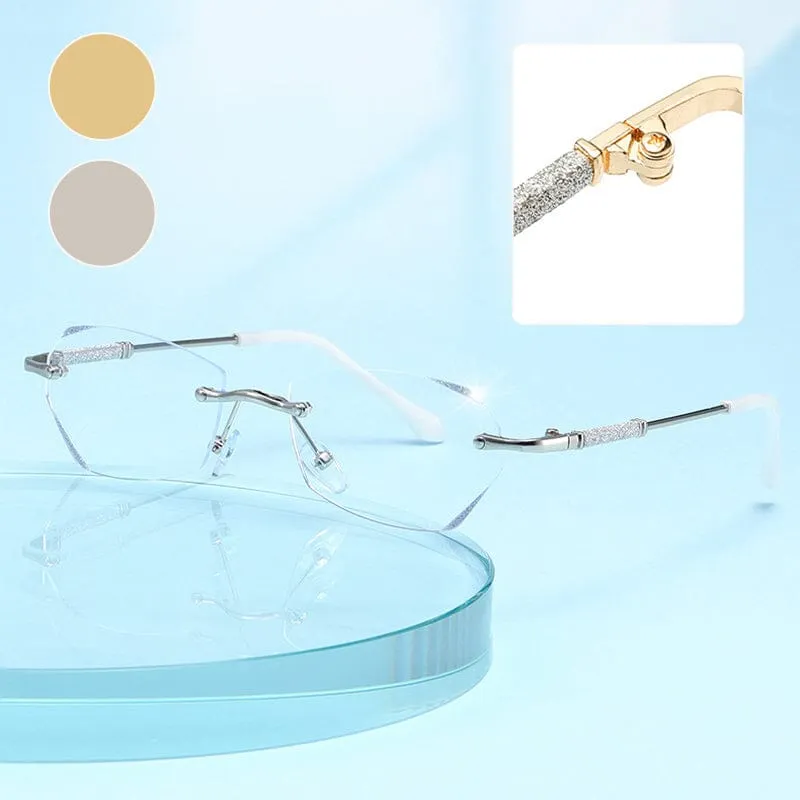 Fashionable Anti-blue Light Rimless Reading Glasses