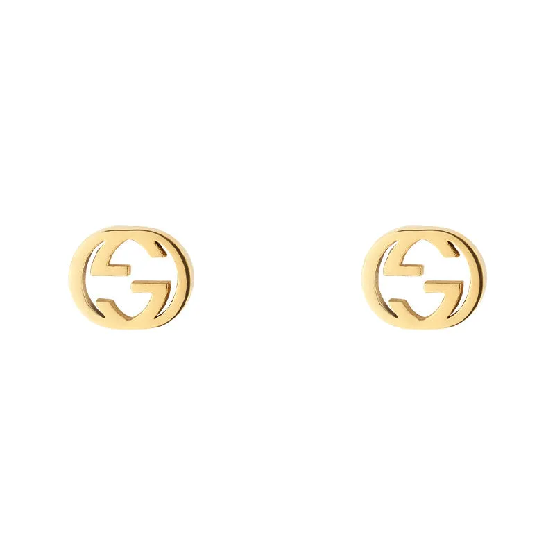 GC Interlocking 18ct Yellow Gold 5mm Stud Earrings