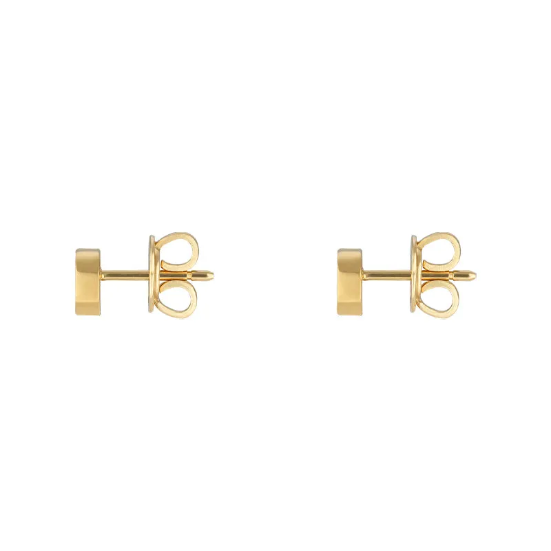 GC Interlocking 18ct Yellow Gold 5mm Stud Earrings