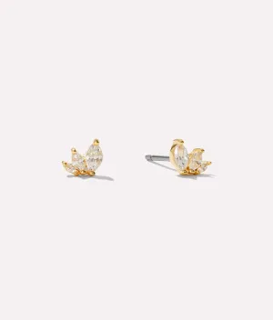 Gold Stud Earrings - Kennedy