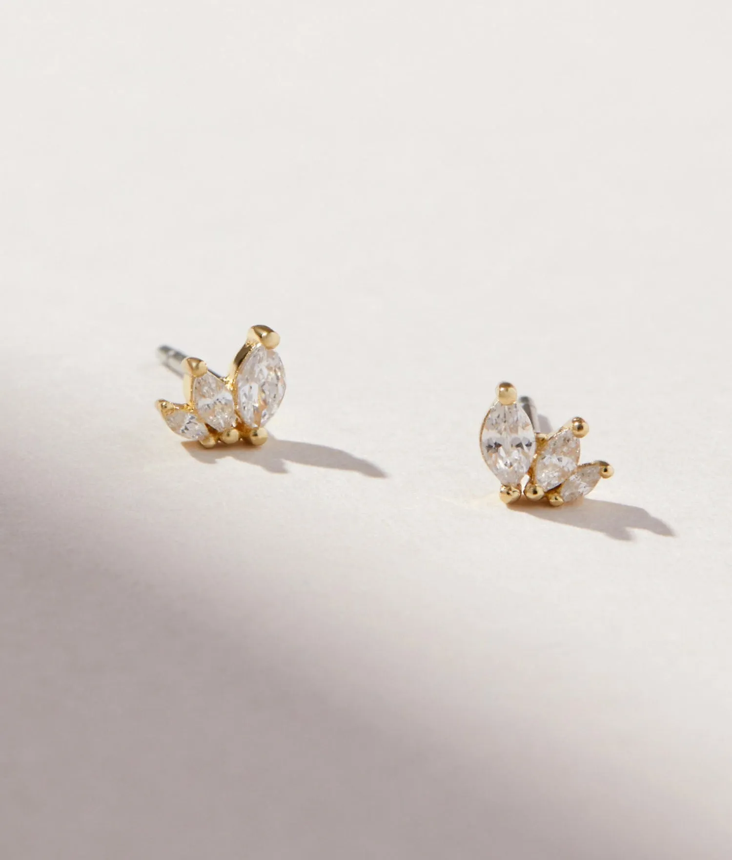 Gold Stud Earrings - Kennedy