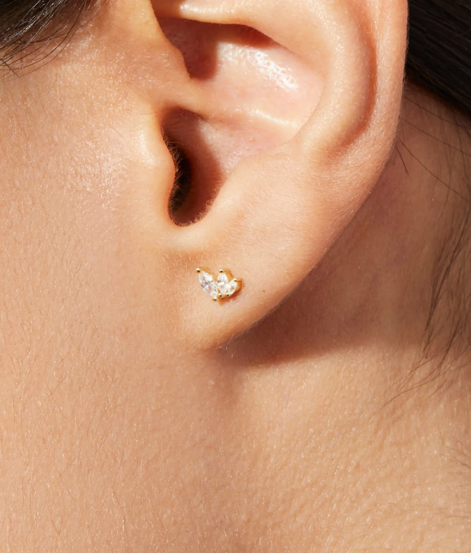 Gold Stud Earrings - Kennedy