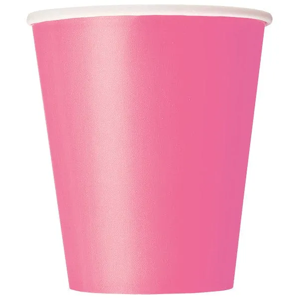 Hot Pink Party Cups x 16