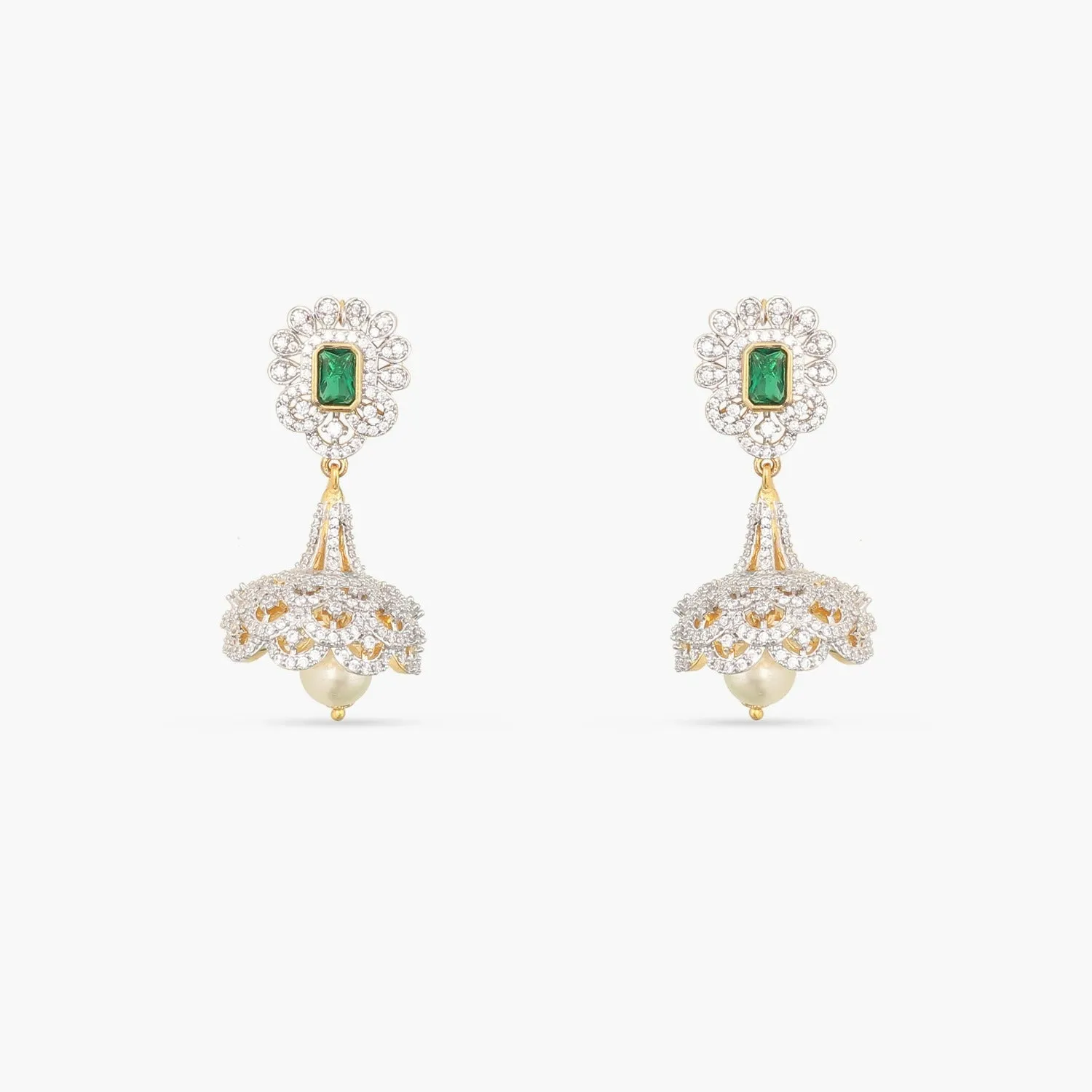 Laura Nakshatra CZ Jhumka Earrings