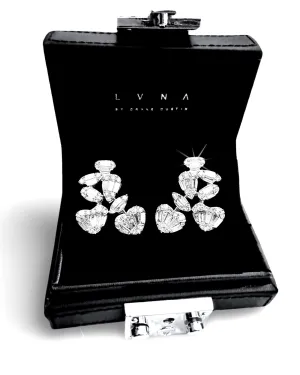 #LVNA2024 | Floral Cross Over Statement Diamond Earrings 14kt