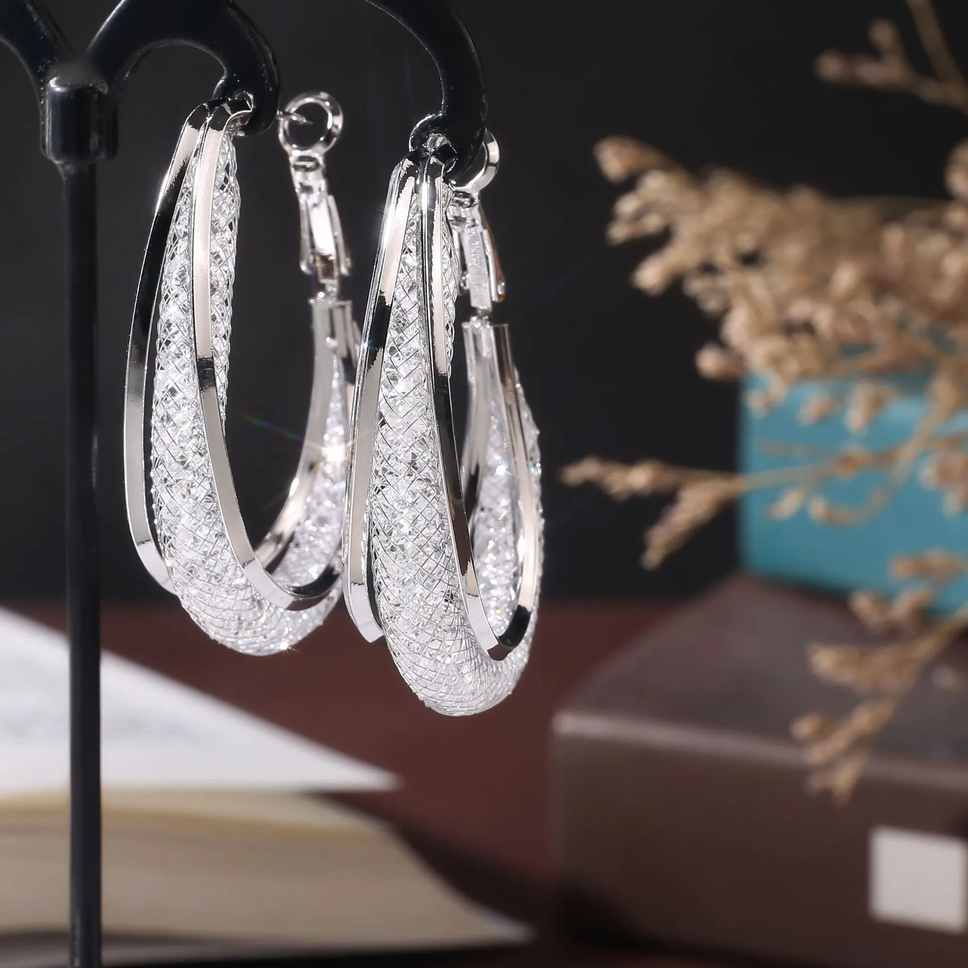 Majestic Mesh Hoop Earrings