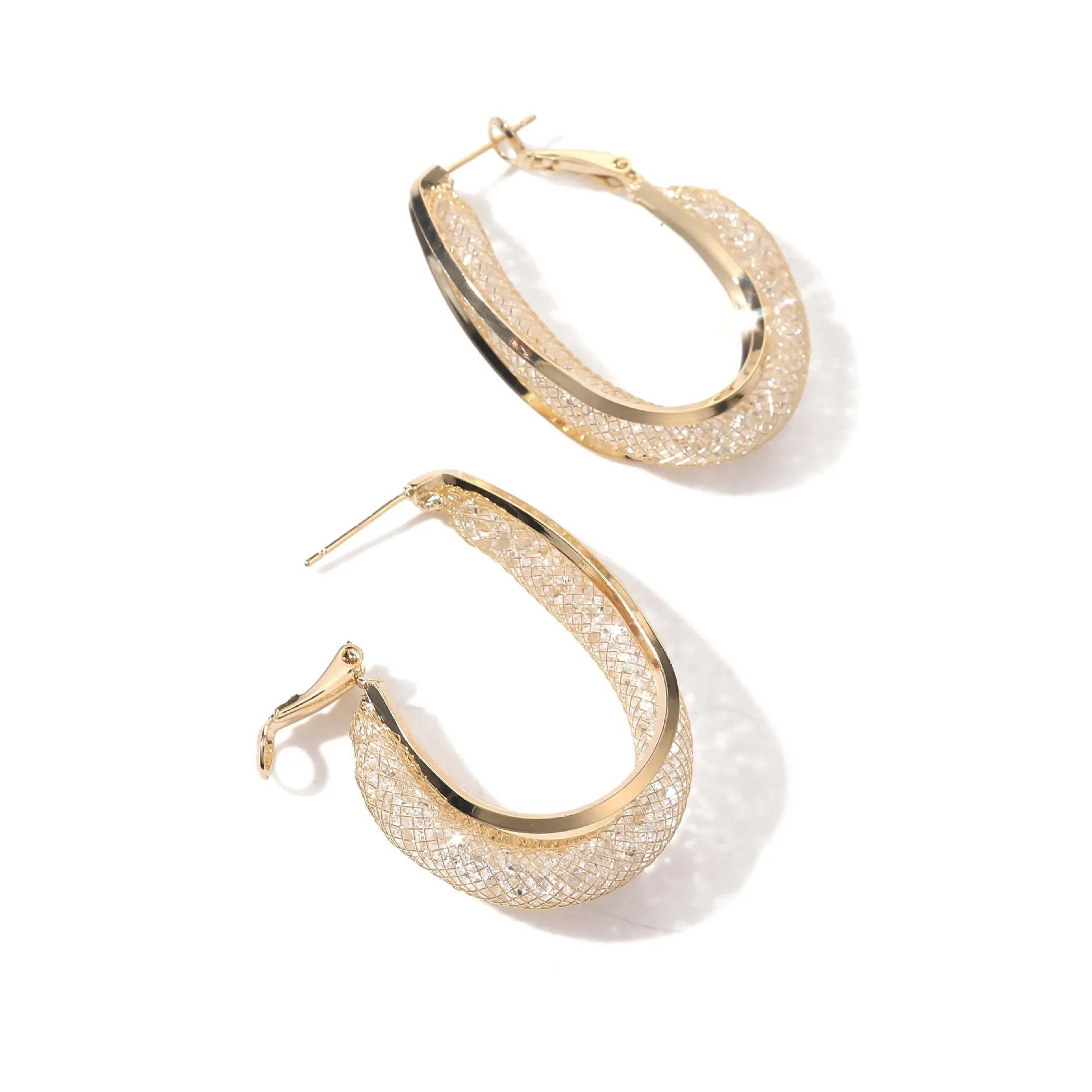 Majestic Mesh Hoop Earrings