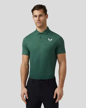 Men's Golf Printed Polo - Green