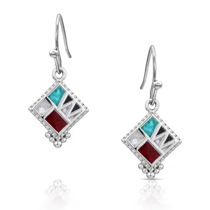 Montana Silversmiths Four Corners Mosiac Earrings