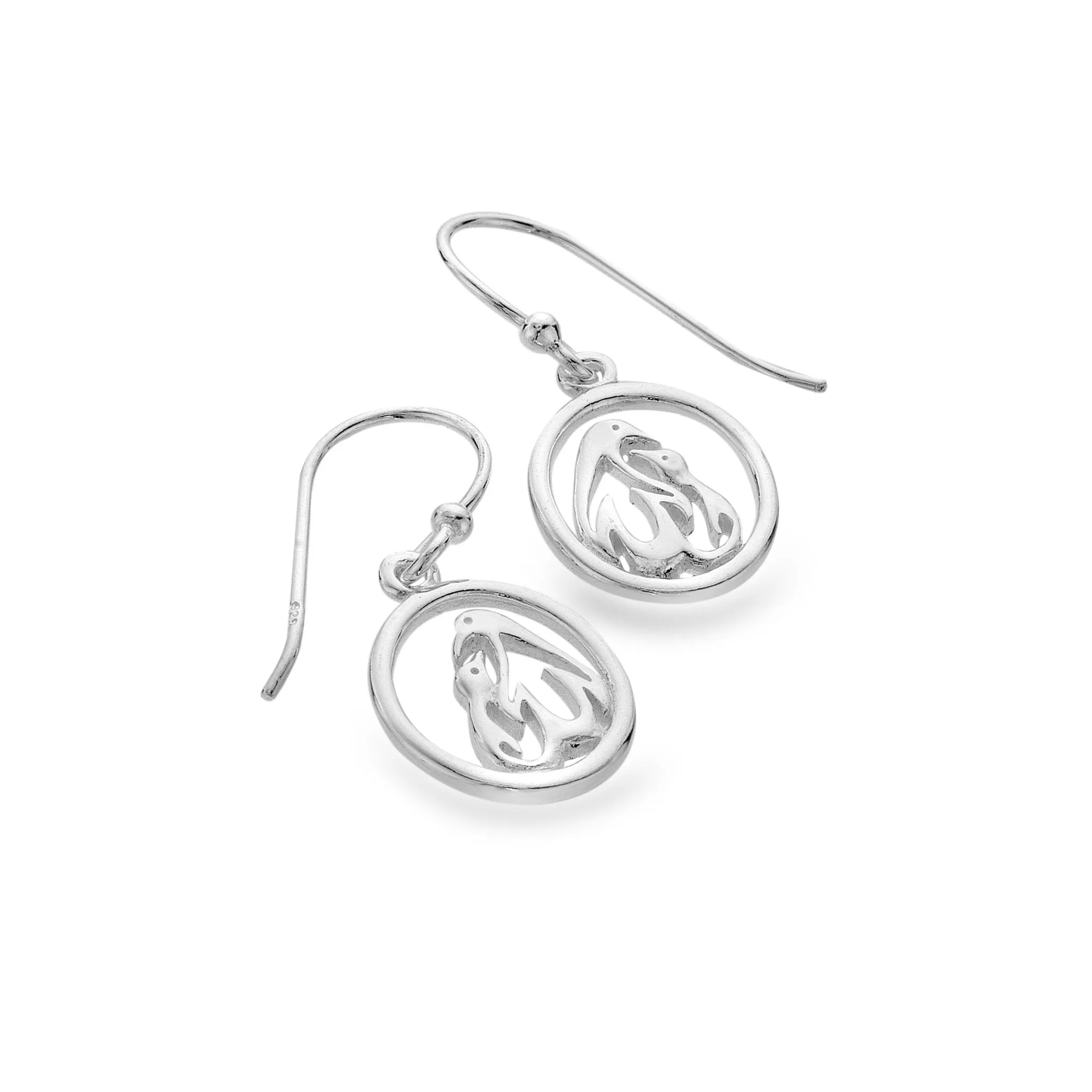 Mother penguin earrings